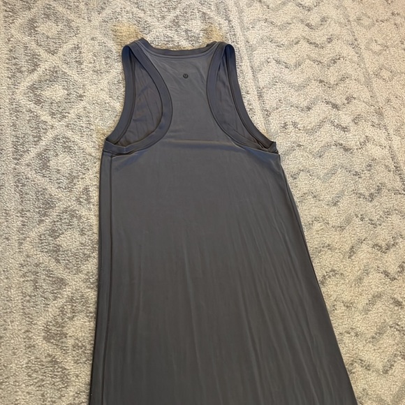 Lululemon Grey Modal Maxi Dress - Side Slits - Racerback - size 6/8 - Picture 6 of 8